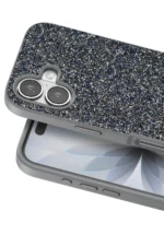 Onegif Apple iPhone 17 Bright Simli Kapak - Gümüş - Görsel 2