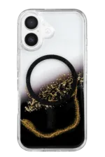 Onegif Apple iPhone 17 Lotus Simli Magsafe Kapak - Siyah - Görsel 3