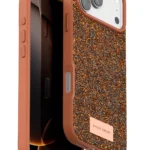Onegif Apple iPhone 17 Pro Max Bright Simli Kapak - Turuncu