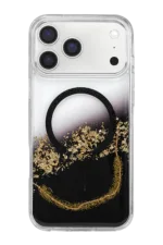 Onegif Apple iPhone 17 Pro Max Lotus Simli Magsafe Kapak - Siyah - Görsel 3