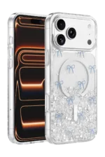 Onegif Apple iPhone 17 Pro Max Misk Simli Magsafe Kapak - Desen 3