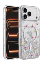 Onegif Apple iPhone 17 Pro Max Misk Simli Magsafe Kapak - Desen 4