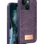 Onegif Apple iPhone 14 Bright Simli Kapak - Derin Mor