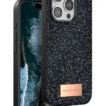 Onegif Apple iPhone 14 Pro Bright Simli Kapak - Siyah
