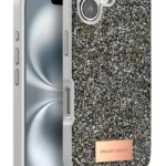 Onegif Apple iPhone 16 Bright Simli Kapak - Gümüş