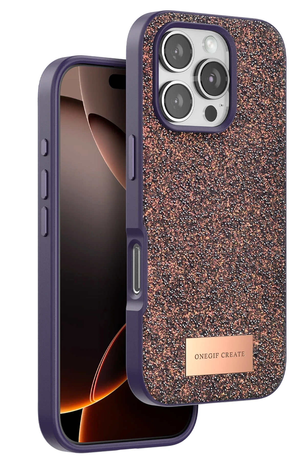 onegif-iphone-16-pro-max-bright-simli-kapak-derin-mor-default Onegif Apple iPhone 16 Pro Max Bright Simli Kapak - Derin Mor - Görsel 1