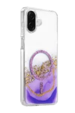 Onegif Samsung Galaxy A07 4G Lotus Simli Magsafe Kapak - Mor - Görsel 2