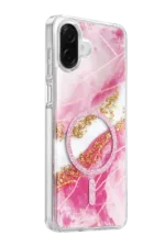 Onegif Samsung Galaxy A07 4G Lotus Simli Magsafe Kapak - Pembe - Görsel 2