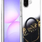 Onegif Samsung Galaxy A07 4G Lotus Simli Magsafe Kapak - Siyah