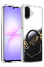 Onegif Samsung Galaxy A07 4G Lotus Simli Magsafe Kapak - Siyah