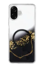 Onegif Samsung Galaxy A07 4G Lotus Simli Magsafe Kapak - Siyah - Görsel 3