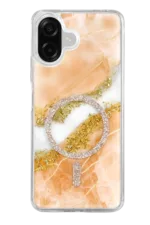 Onegif Samsung Galaxy A07 4G Lotus Simli Magsafe Kapak - Turuncu - Görsel 3