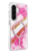 Onegif Samsung Galaxy A56 Lotus Simli Magsafe Kapak - Pembe - Görsel 2