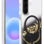 Onegif Samsung Galaxy A56 Lotus Simli Magsafe Kapak - Siyah