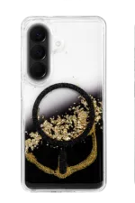 Onegif Samsung Galaxy A56 Lotus Simli Magsafe Kapak - Siyah - Görsel 3
