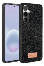 Onegif Samsung Galaxy A57 5G Bright Simli Kapak - Siyah