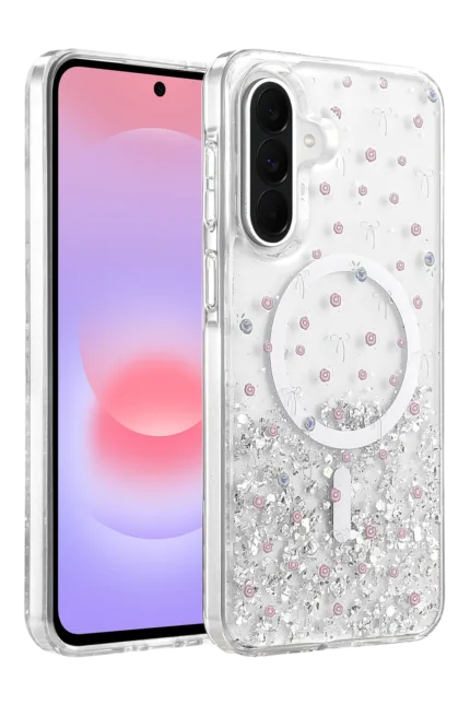 Onegif Samsung Galaxy A57 5G Misk Simli Magsafe Kapak - Desen 1