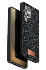 Onegif Samsung Galaxy S25 Ultra Bright Simli Kapak - Siyah