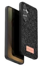 Onegif Samsung Galaxy S26 Bright Simli Kapak - Siyah