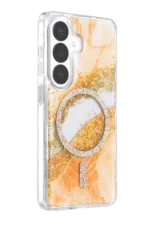 Onegif Samsung Galaxy S26 Lotus Simli Magsafe Kapak - Turuncu - Görsel 2
