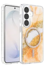 Onegif Samsung Galaxy S26 Lotus Simli Magsafe Kapak - Turuncu