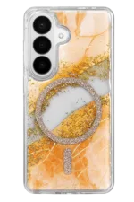 Onegif Samsung Galaxy S26 Lotus Simli Magsafe Kapak - Turuncu - Görsel 3