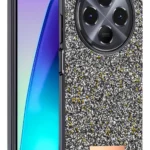 Onegif Xiaomi Redmi 14C Bright Simli Kapak - Gümüş