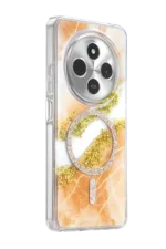 Onegif Xiaomi Redmi 14C Lotus Simli Magsafe Kapak - Turuncu - Görsel 2