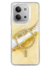 Onegif Xiaomi Redmi 15C 4G Lotus Simli Magsafe Kapak - Gümüş - Görsel 3