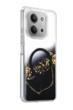 Onegif Xiaomi Redmi 15C 4G Lotus Simli Magsafe Kapak - Siyah - Görsel 2