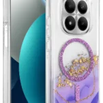 Onegif Xiaomi Redmi Note 15 Pro 4G Lotus Simli Magsafe Kapak - Mor