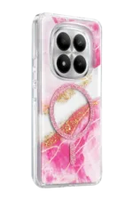 Onegif Xiaomi Redmi Note 15 Pro 4G Lotus Simli Magsafe Kapak - Pembe - Görsel 2