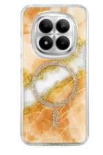 Onegif Xiaomi Redmi Note 15 Pro 5G Lotus Simli Magsafe Kapak - Turuncu - Görsel 3