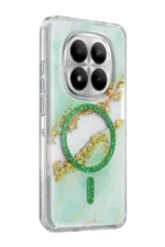 Onegif Xiaomi Redmi Note 15 Pro 5G Lotus Simli Magsafe Kapak - Yeşil - Görsel 2