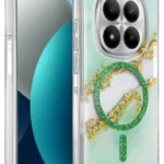 Onegif Xiaomi Redmi Note 15 Pro 5G Lotus Simli Magsafe Kapak - Yeşil