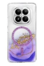 Onegif Xiaomi Redmi Note 15 Pro Plus 5G Lotus Simli Magsafe Kapak - Mor - Görsel 3