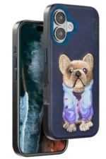 Venco Apple iPhone 16 Cute Desenli Kapak - Lacivert