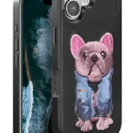 Venco Apple iPhone 16 Cute Desenli Kapak - Siyah
