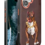 Venco Apple iPhone 16 Perma Desenli Kapak - Kahverengi