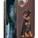 Venco Apple iPhone 16 Perma Desenli Kapak - Koyu Kahve