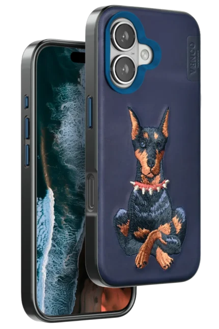 Venco Apple iPhone 16 Perma Desenli Kapak - Lacivert