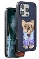Venco Apple iPhone 16 Pro Cute Desenli Kapak - Lacivert