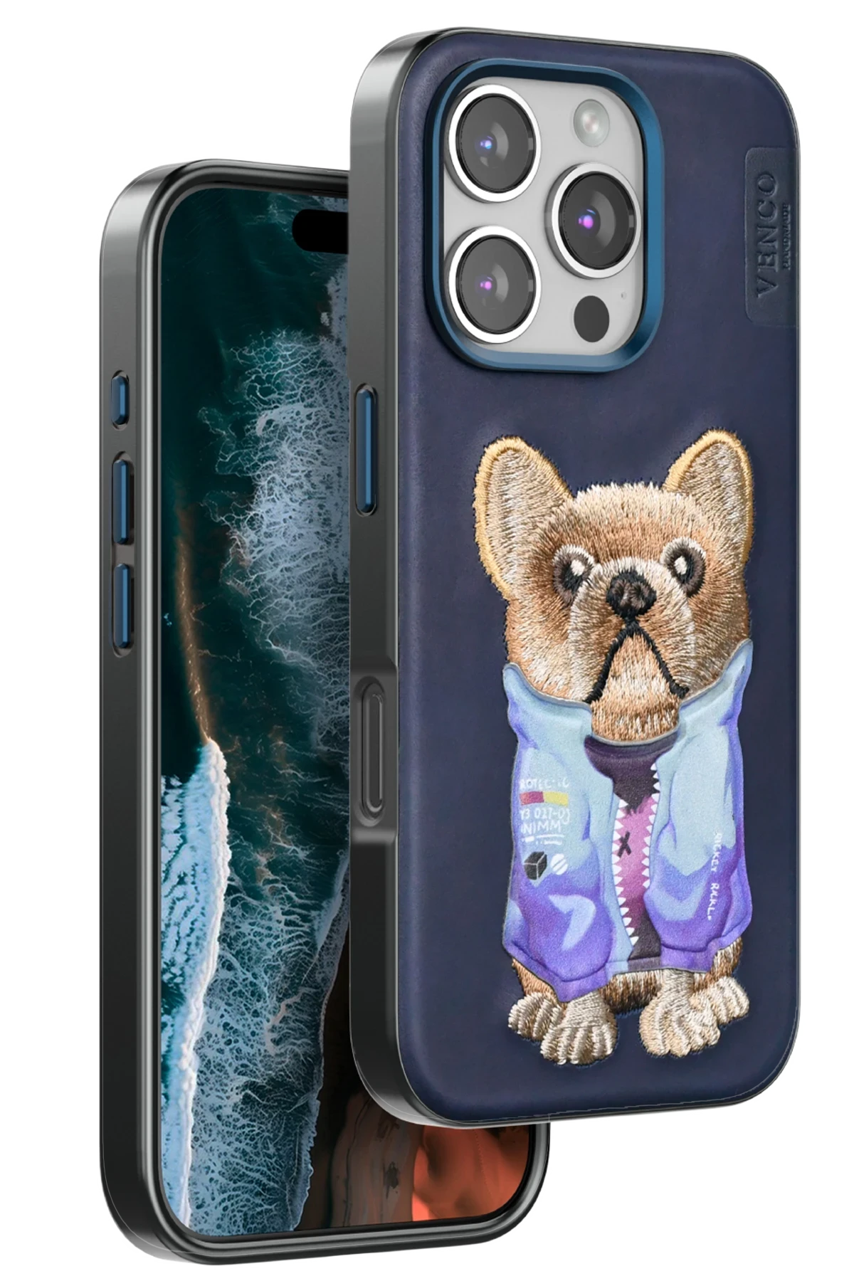 venco-iphone-16-pro-cute-desenli-kapak-lacivert-default Venco Apple iPhone 16 Pro Cute Desenli Kapak - Lacivert - Görsel 1