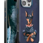 Venco Apple iPhone 16 Pro Perma Desenli Kapak - Lacivert
