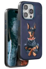 Venco Apple iPhone 16 Pro Perma Desenli Kapak - Lacivert