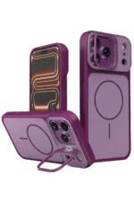 Joko Apple iPhone 18 Pro/17 Pro Pale Magsafe Standlı Kapak - Bordo