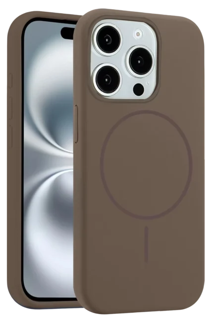 Joko Apple iPhone 14 Pro Max Kılıf Jully Magsafe Kapak - Kahverengi