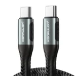 Konfulon DC43 Type-C to Type-C 1M Örgü 60W Hızlı Şarj Kablo - Siyah