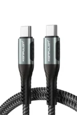 Konfulon DC43 Type-C to Type-C 1M Örgü 60W Hızlı Şarj Kablo - Siyah