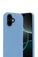 Uray store Apple iPhone 17 Nano içi Kadife Silikon - Mavi - Görsel 2